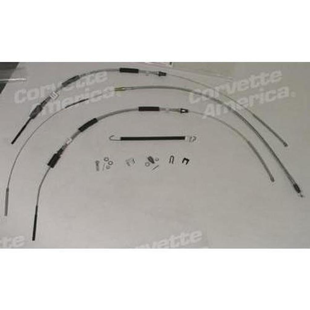 Corvette Park Brake Cable Kit.: 1956-1962