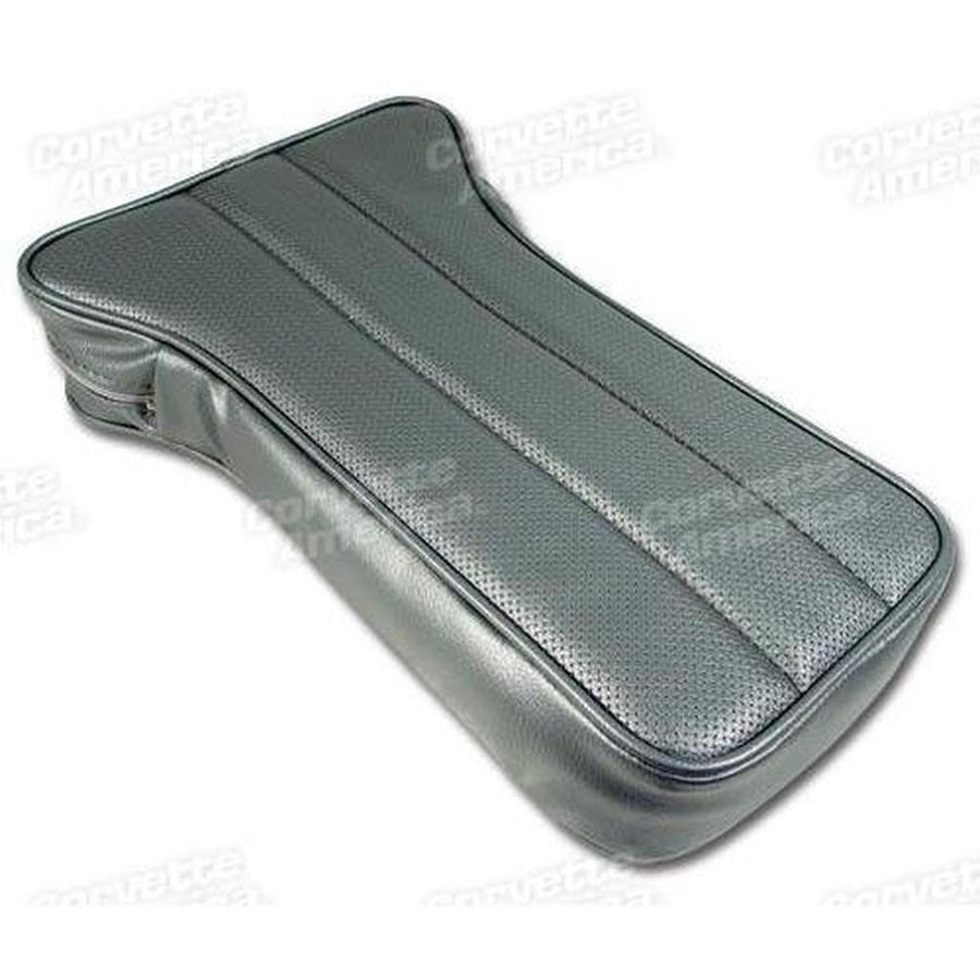 Corvette Center Armrest. Gunmetal Vinyl: 1968