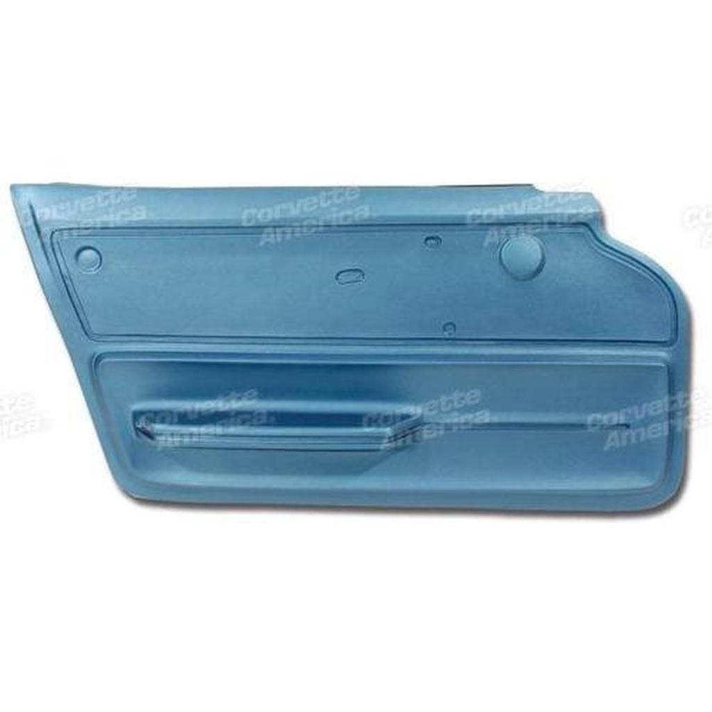 Corvette Door Panel. Bright Blue Coupe With Felt LH: 1965-1966