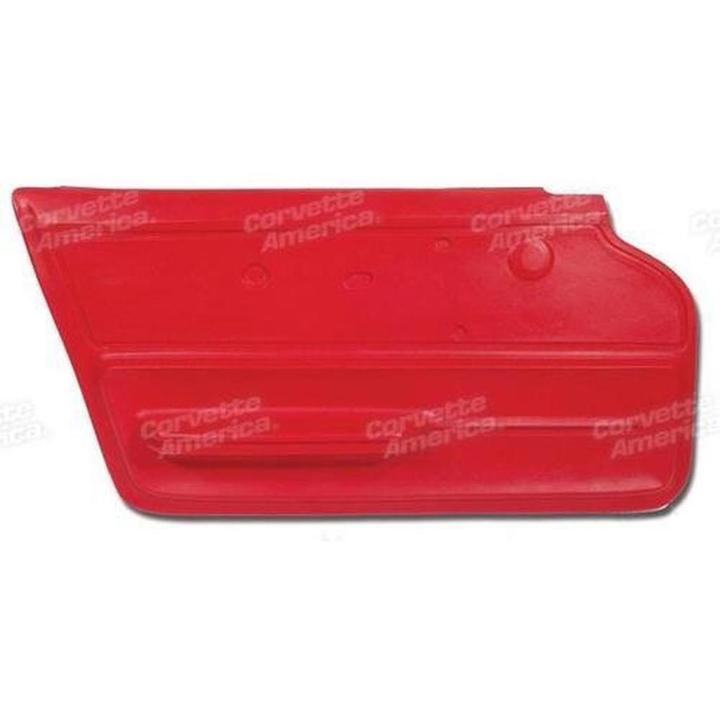 Corvette Door Panel. Red Coupe With Felt LH: 1967