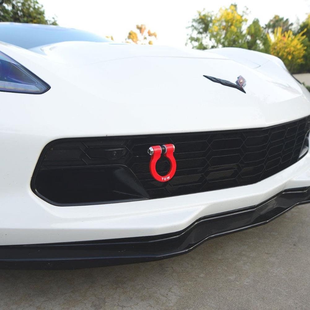 Corvette Feather Light Stealth D-Ring Tow Hooks : C7 Z51, Z06, Grand Sport:C8 Stingray,E-Ray