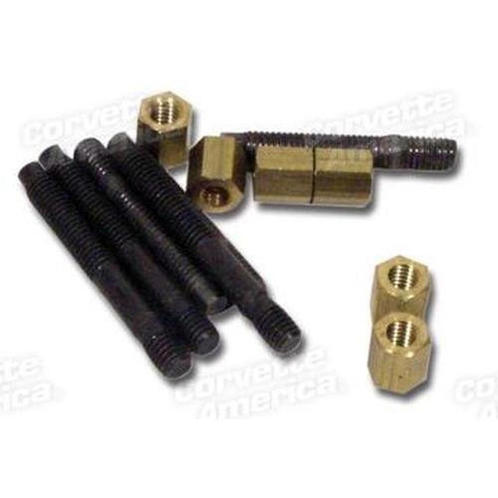 Corvette Exhaust Manifold Studs. W/Nuts 12 Piece: 1957-1978