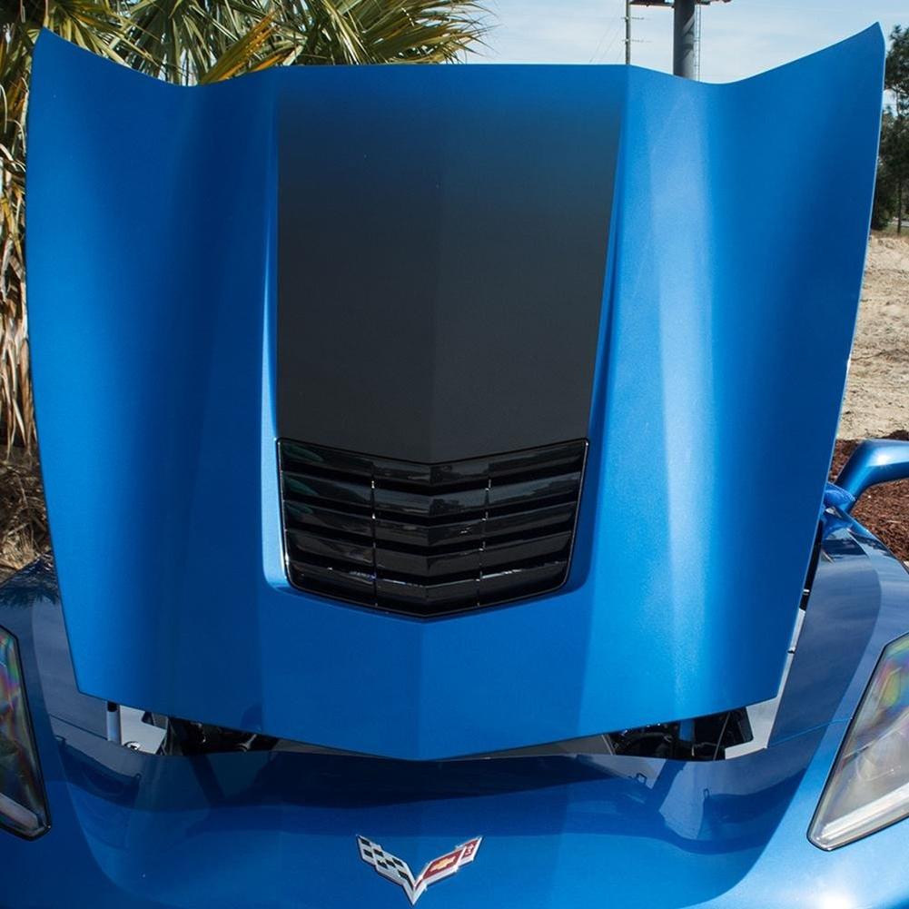 Corvette Hood Graphic Sport Fade Decal - Black : C7 Stingray