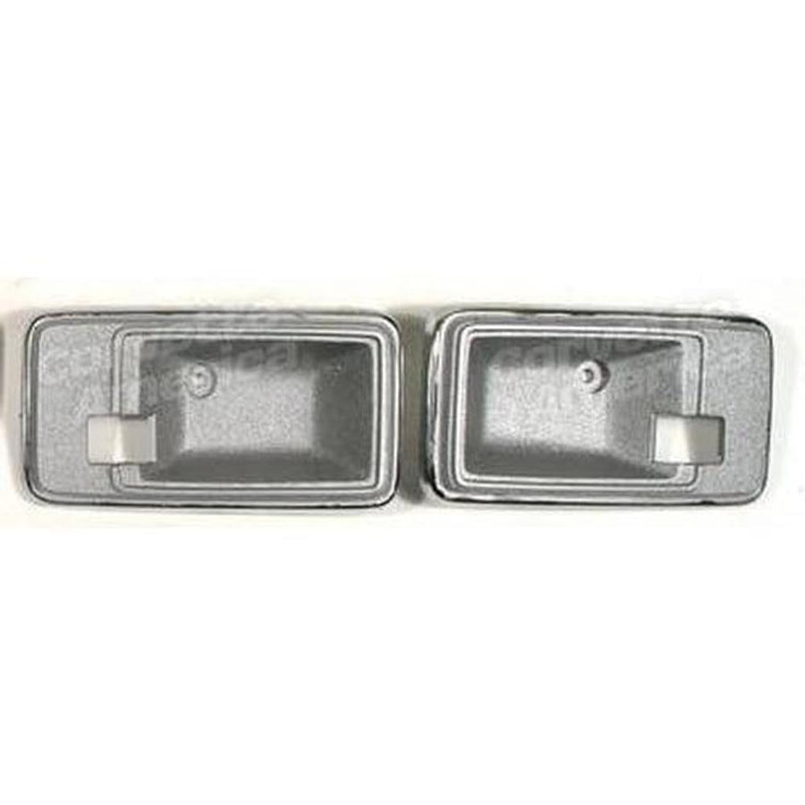 1981 Corvette C3 Door Latch Bezels - Silver