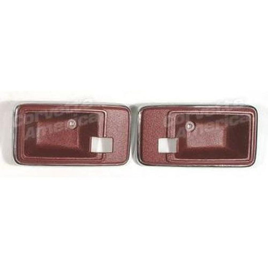 1982 Corvette C3 Door Latch Bezels - Red