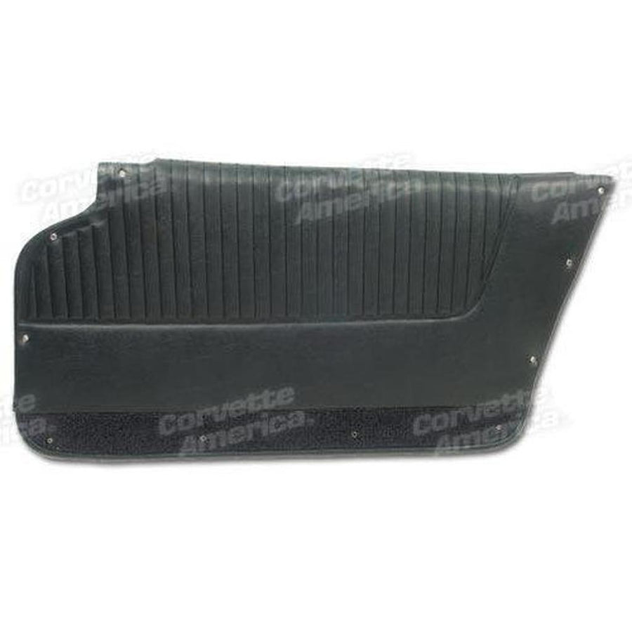 Corvette Door Panels. Dark Blue - Coupe - With Support And Felt: 1963-1964