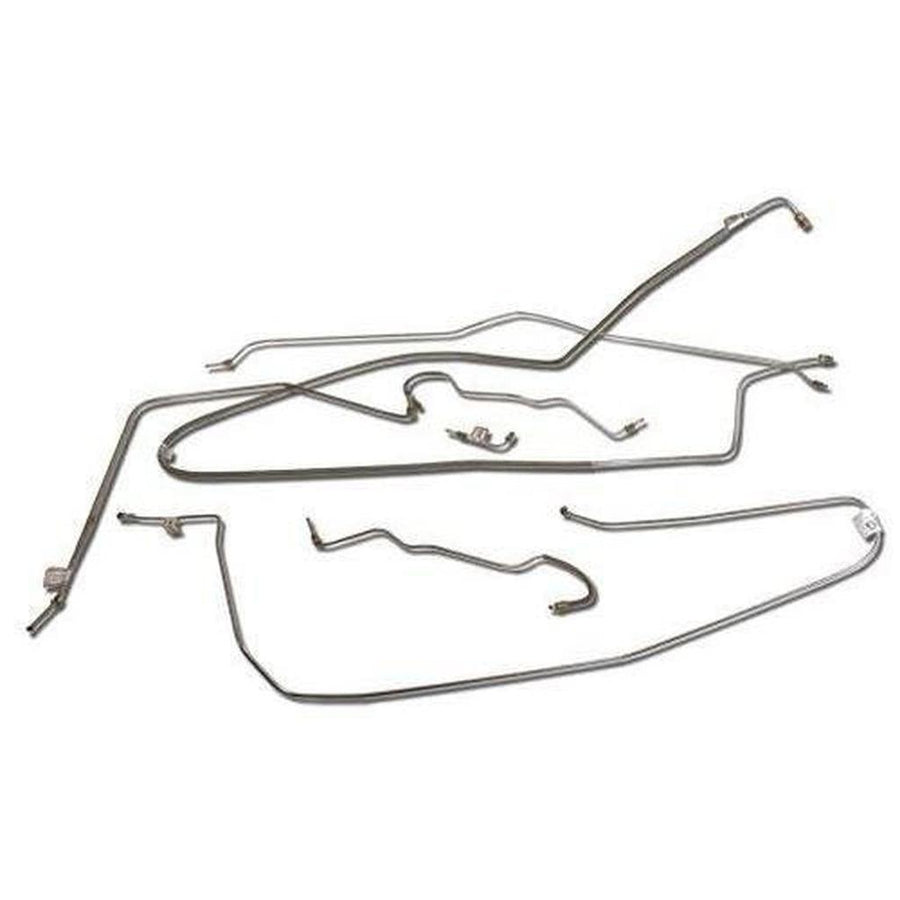 Corvette Brake Line Set. W/Power Brake 1/4 Inch: 1965-1966