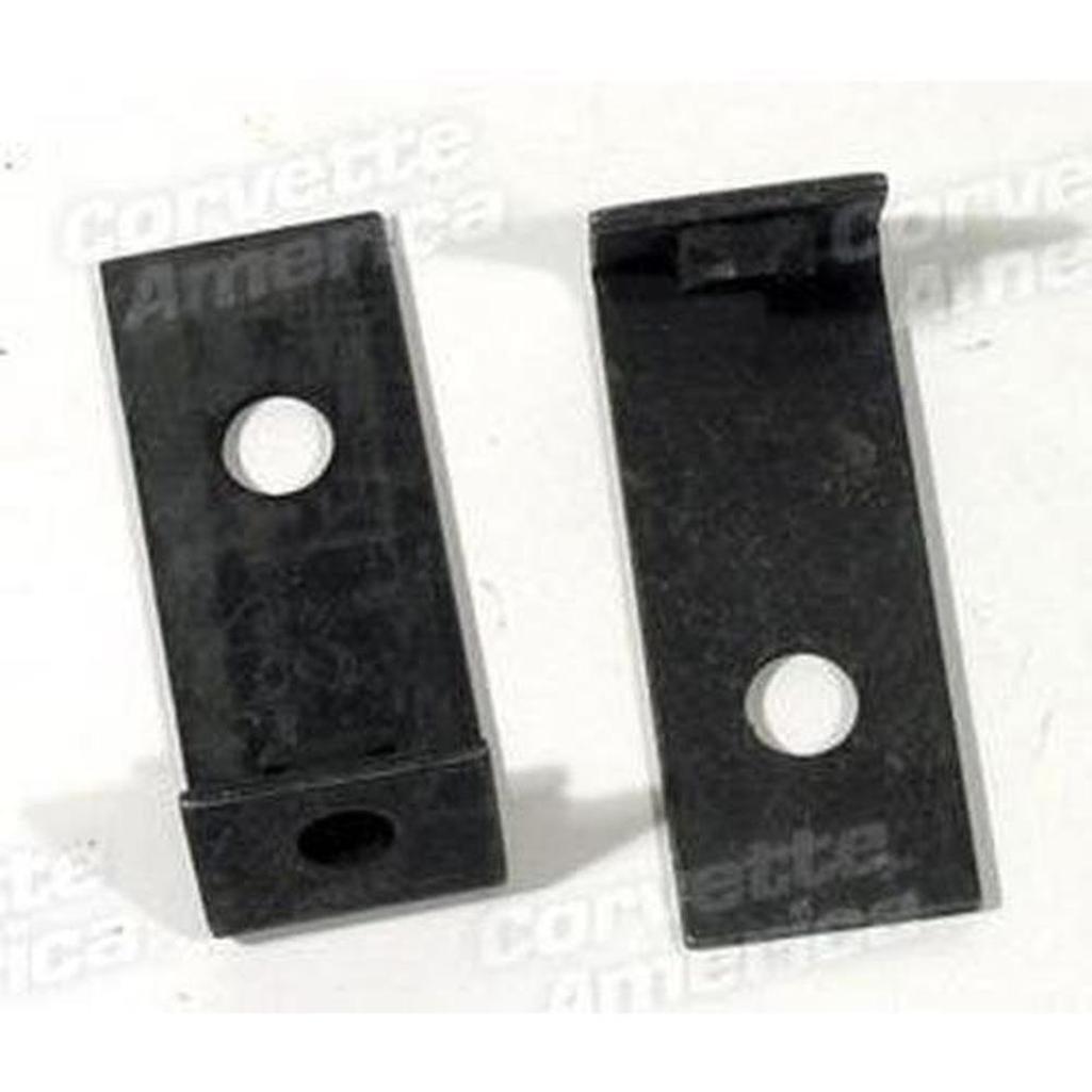 Corvette Headlight/Nose Support Rod Brackets.: 1966-1967