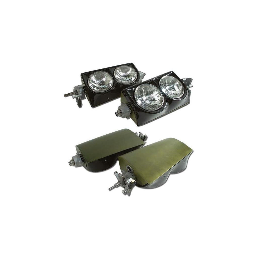 Corvette Headlight Assembly. LH & RH: 1963-1967