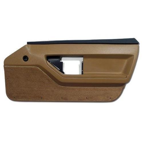 Corvette Door Panel. Saddle Deluxe Convertible RH: 1988-1989