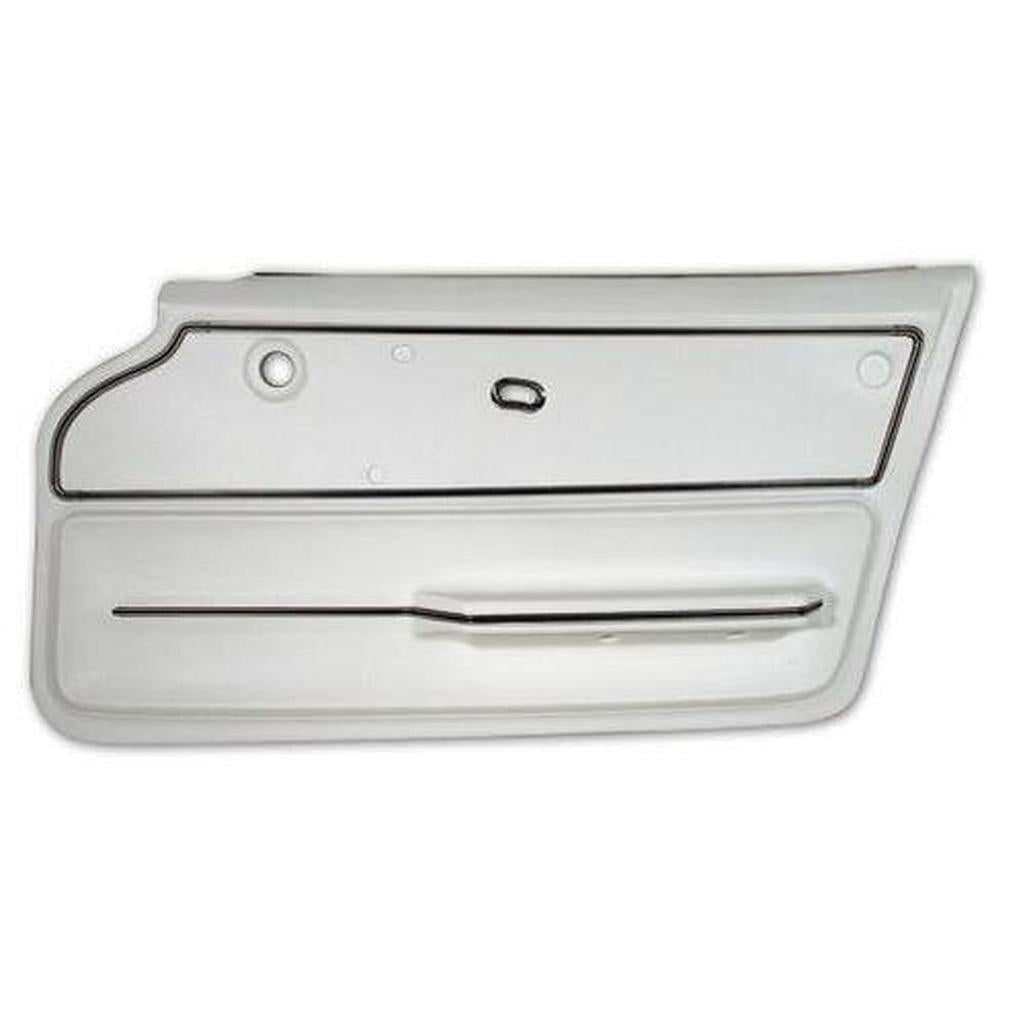 Corvette Door Panel. White Coupe With Trim RH: 1965-1966