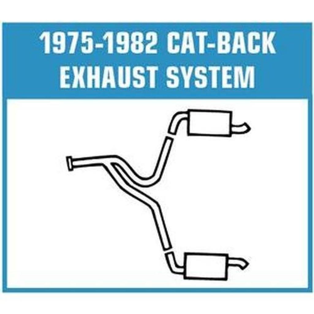 1982 Corvette C3 Exhaust System - Converter Back