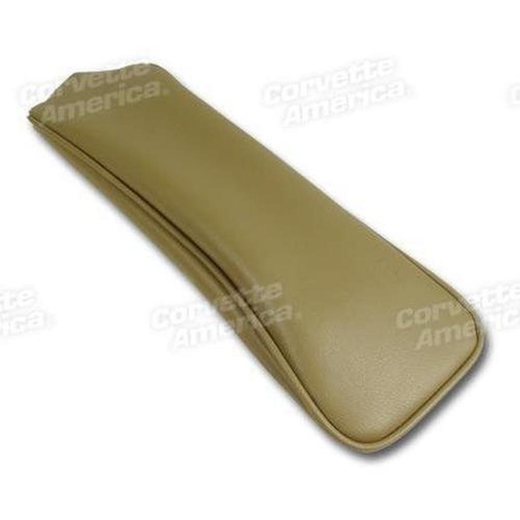 Corvette Center Armrest Cover. Saddle Vinyl: 1965-1966