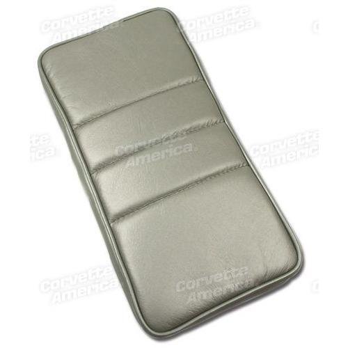 Corvette Center Armrest. Gray Leather: 1984-1987