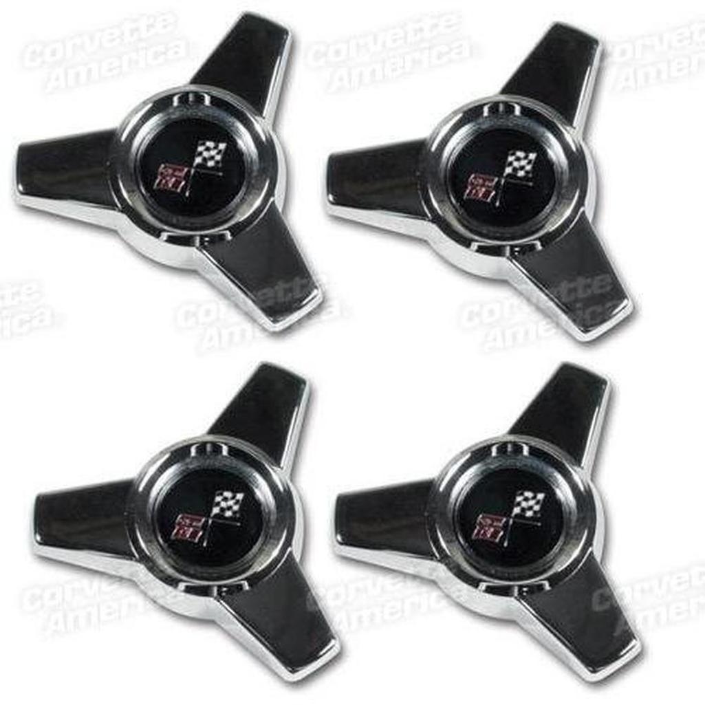 Corvette Hubcap Spinner Assembly Set.: 1965
