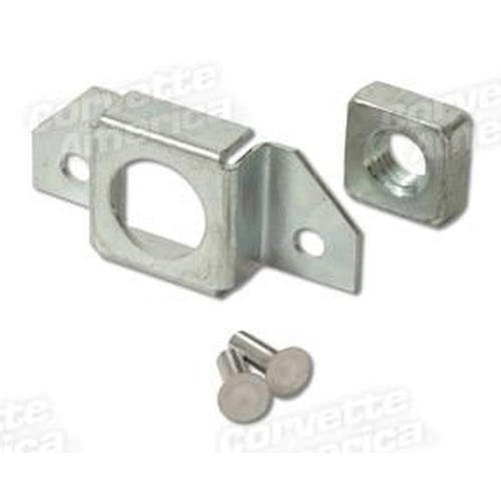 Corvette Door Hinge Cage & Nut Assembly.: 1956-1962