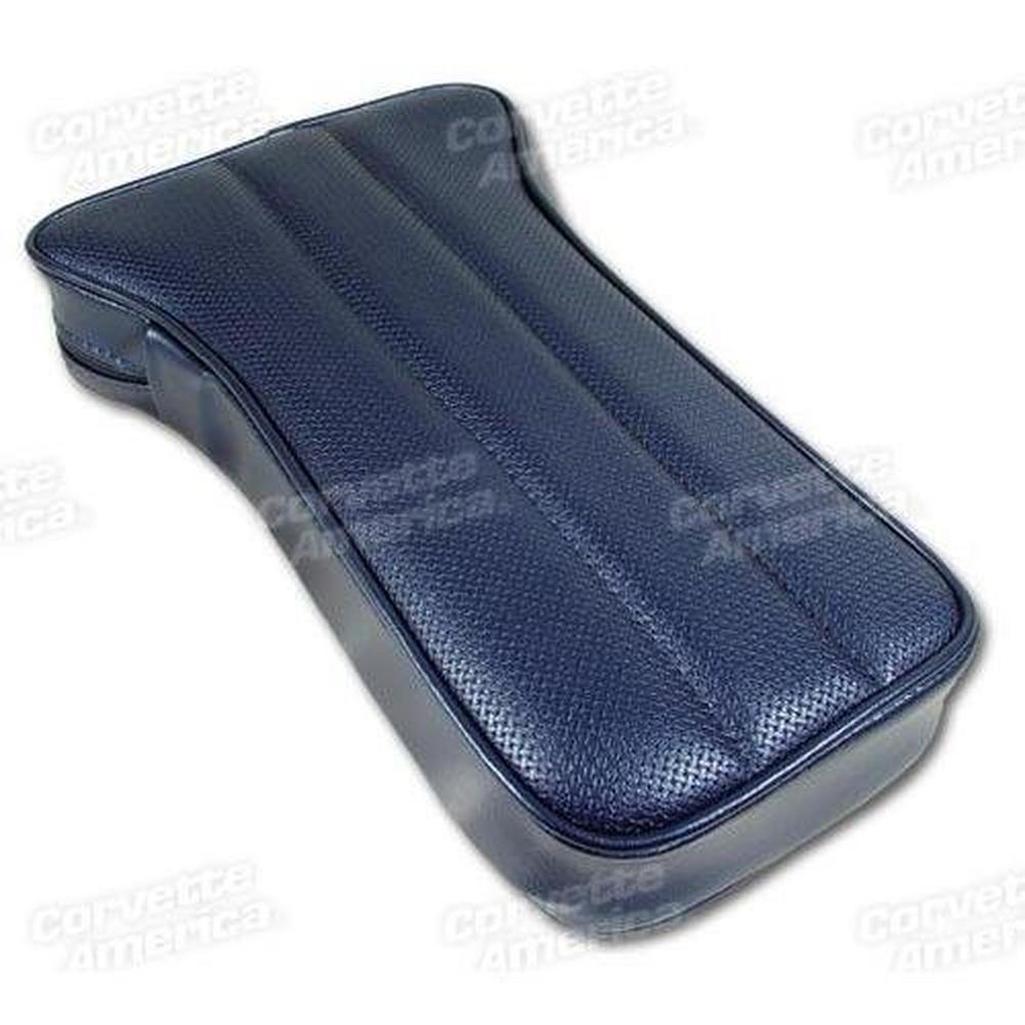 Corvette Center Armrest. Dark Blue Vinyl: 1968