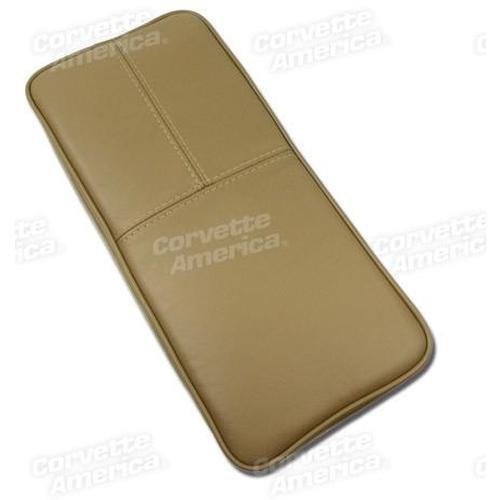 Corvette Center Armrest. Beige Leather: 1992-1996