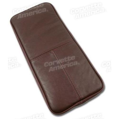 Corvette Center Armrest. Ruby Red Leather: 1993