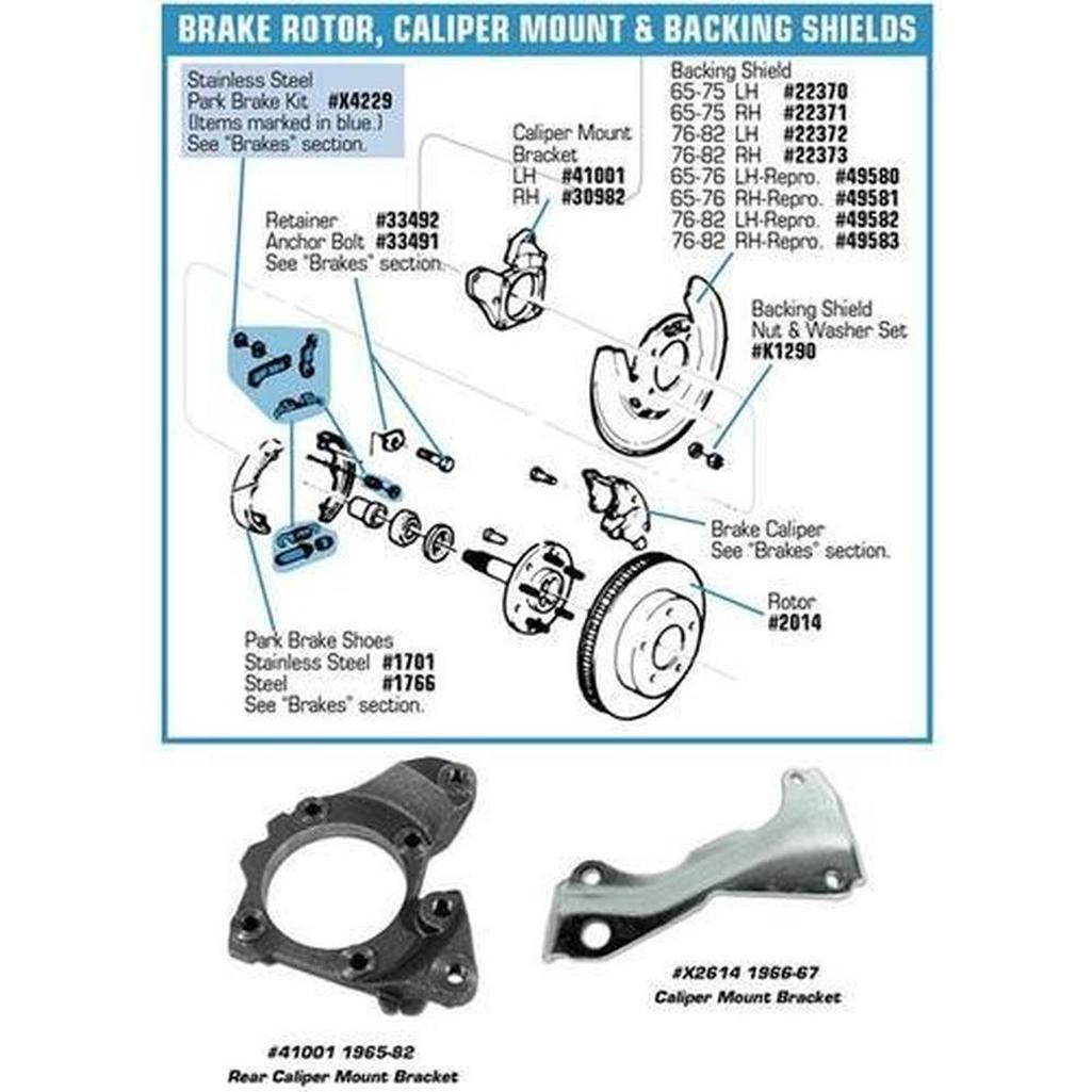 C2 C3 1965-1982 Corvette Caliper Changeover Kit - Front O-Ring