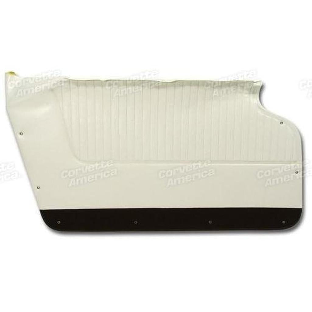 Corvette Door Panels. White With Black Carpet: 1964