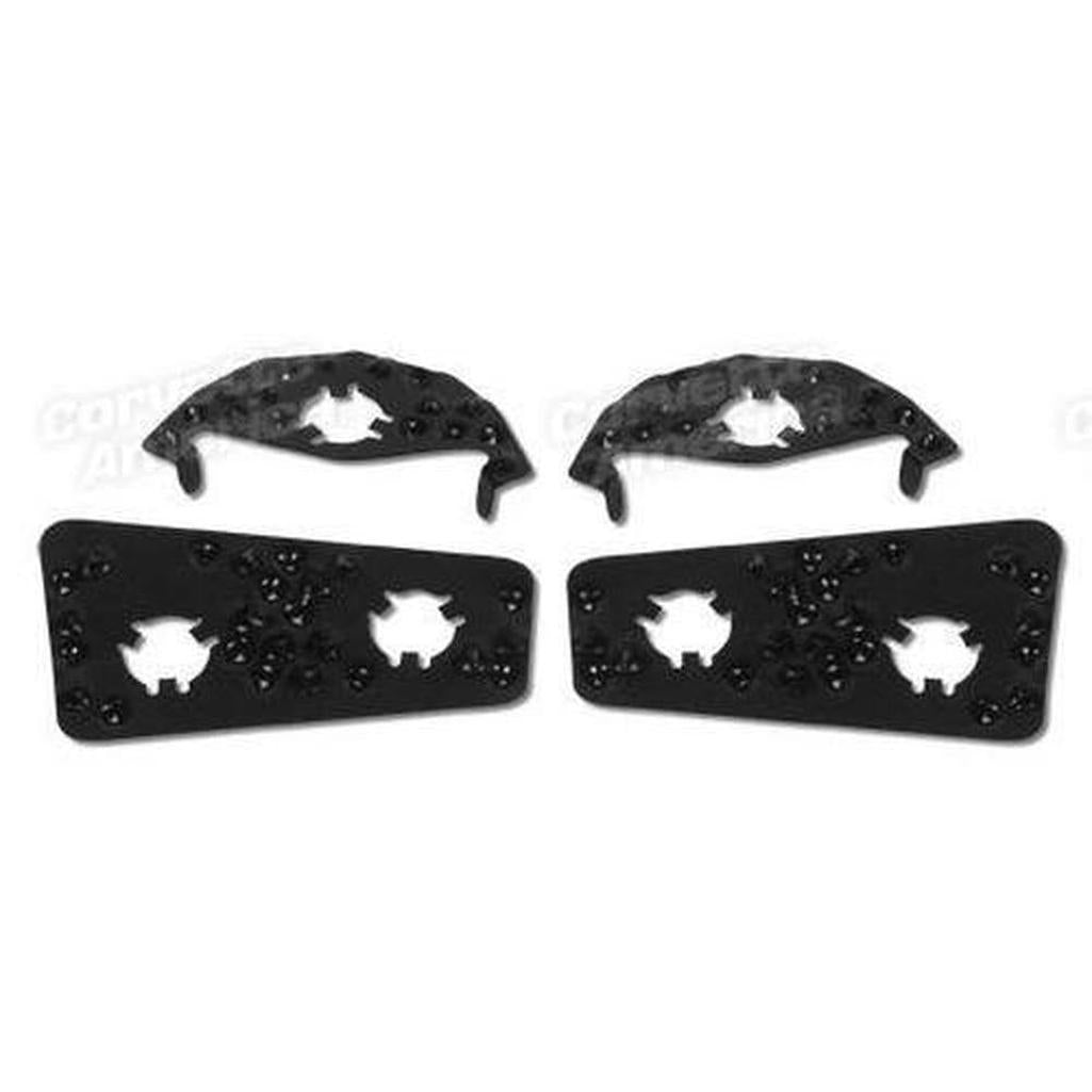 Corvette Door Striker Anti-Skid Plate Set.: 1963-1967