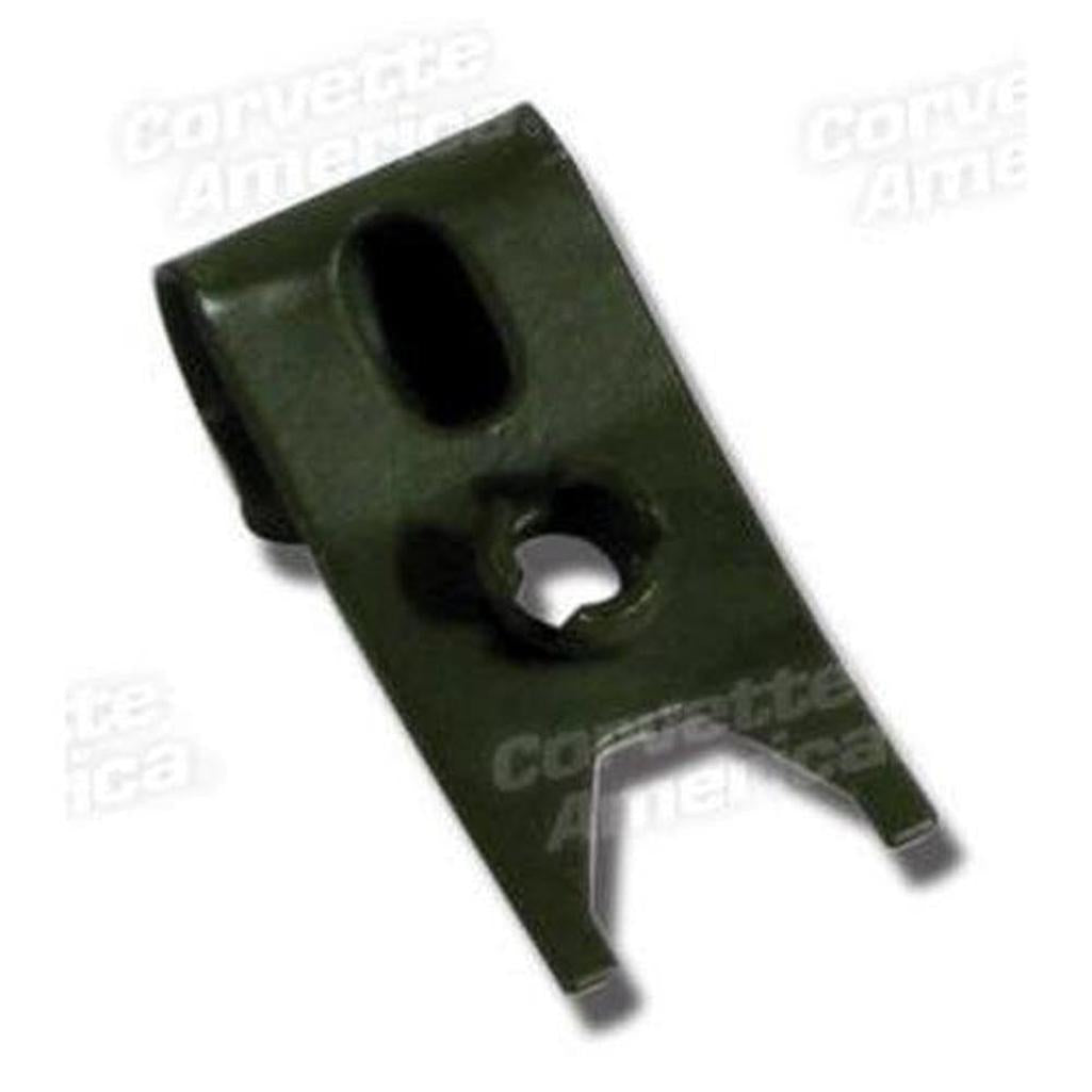 Corvette Brake Line Clip Rivet. Corect Green: 1963-1967
