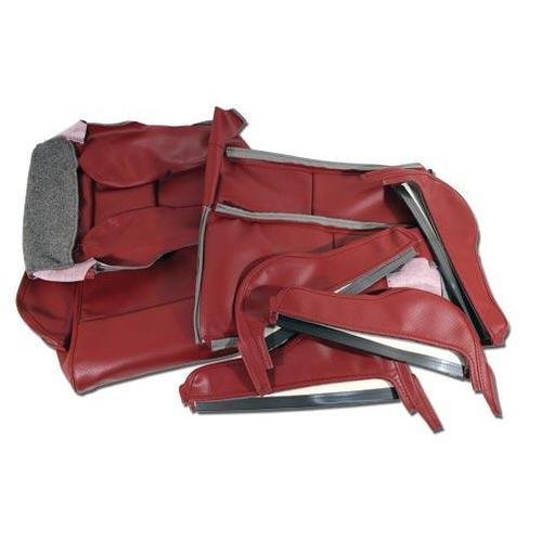 Corvette Leather Like Seat Covers. Red Sport: 1984-1985