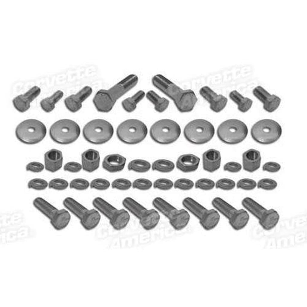 Corvette A-Arm Hardware Kit. 42 Piece: 1963-1982