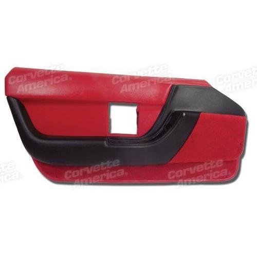 Corvette Door Panel. Red LH: 1990-1992