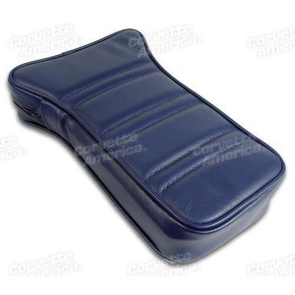 Corvette Center Armrest. Dark Blue Leather: 1977