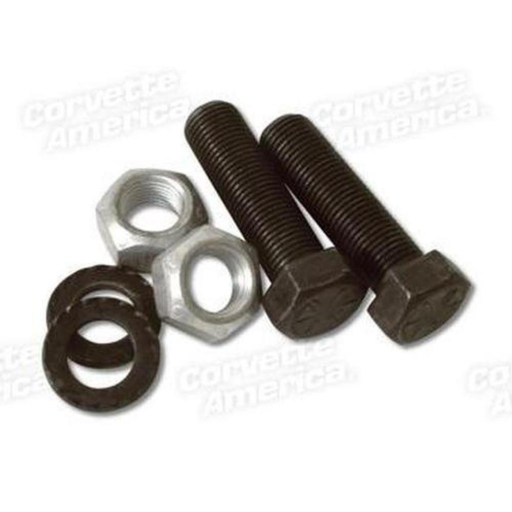 Corvette Lower A-Arm Shaft Bolt, Washer & Nut Set.: 1963-1982