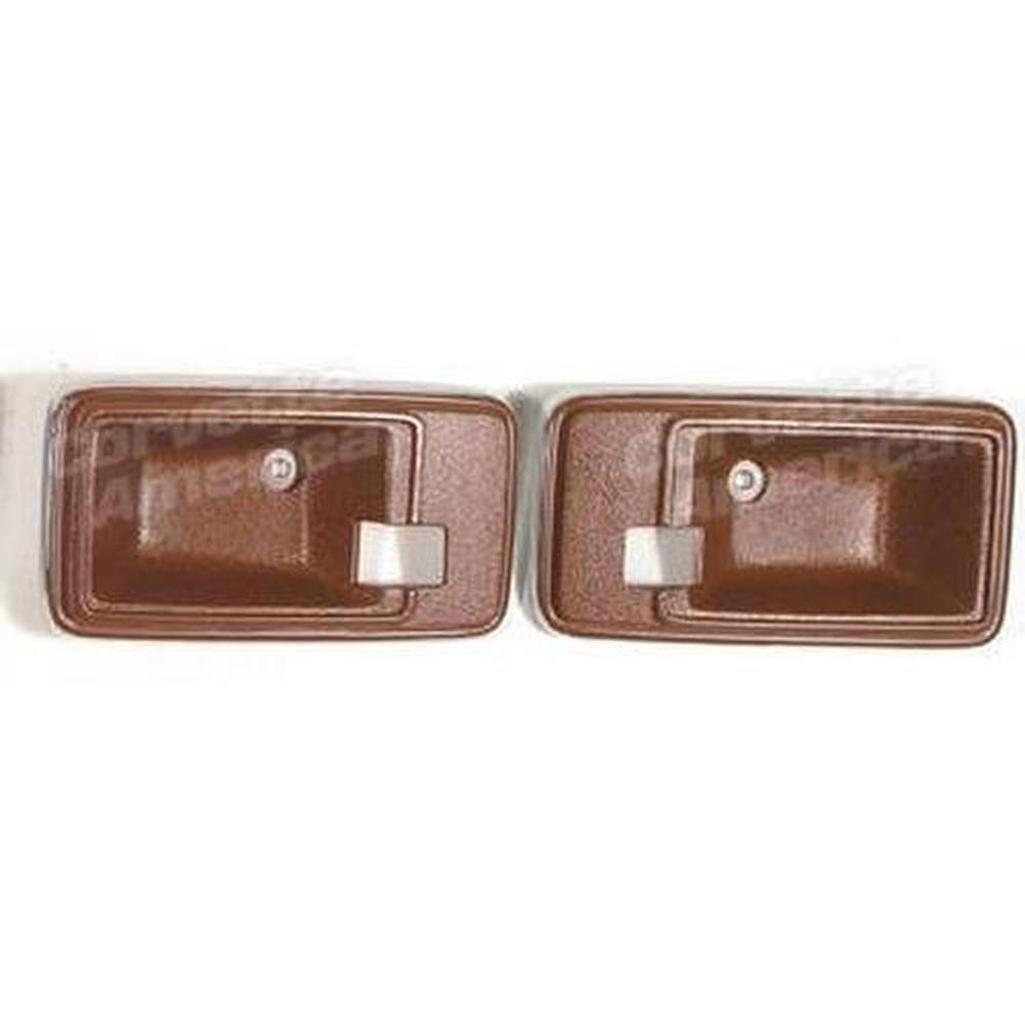 1981 Corvette C3 Door Latch Bezels - Cinnabar
