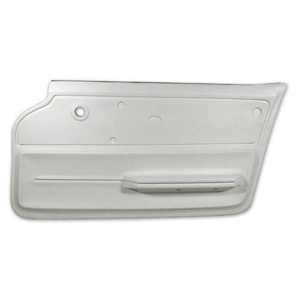 Corvette Door Panel. White Convertible With Felt RH: 1965-1966