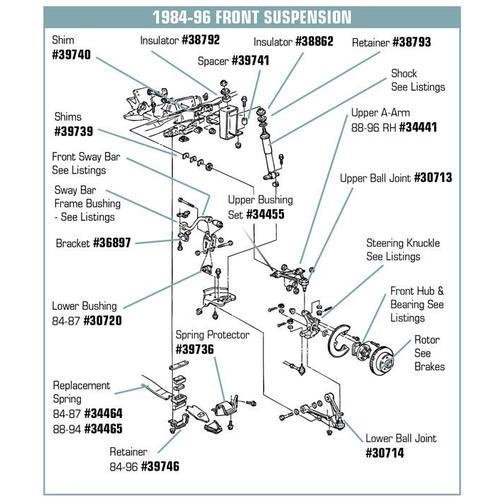 Corvette Steering Knuckle. LH: 1988-1990
