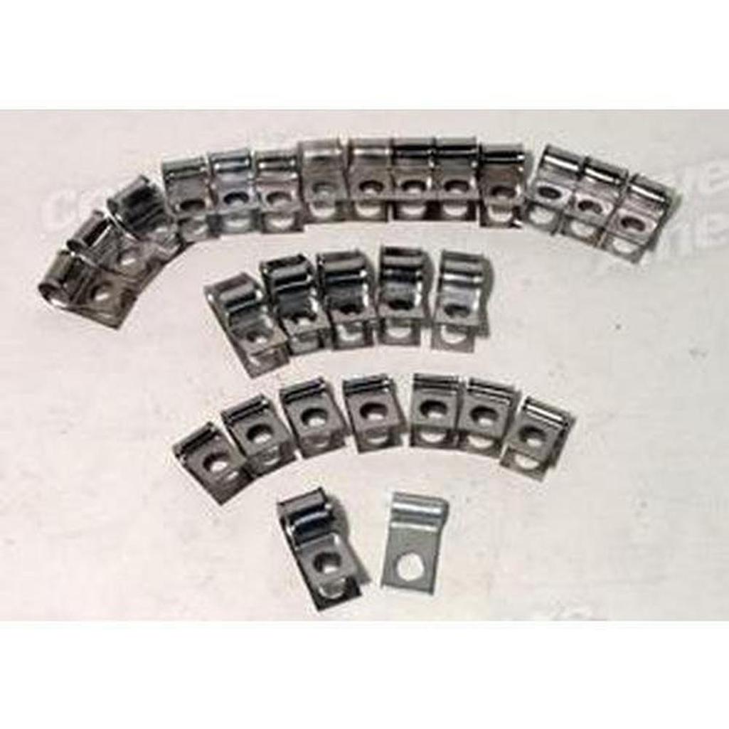 1970-1972 Corvette C3 Brake & Gas Line Clamp Set - 28 Piece