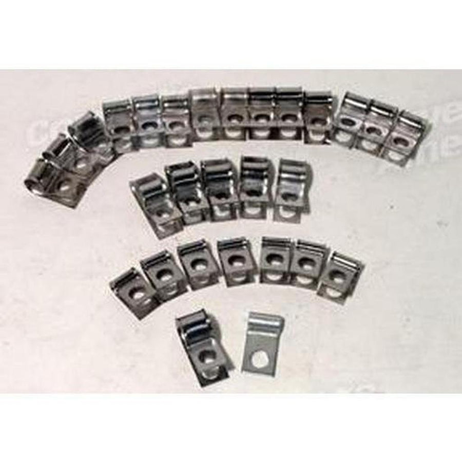 1970-1972 Corvette C3 Brake & Gas Line Clamp Set - 28 Piece