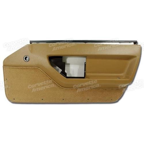 Corvette Door Panel. Saddle RH: 1988-1989
