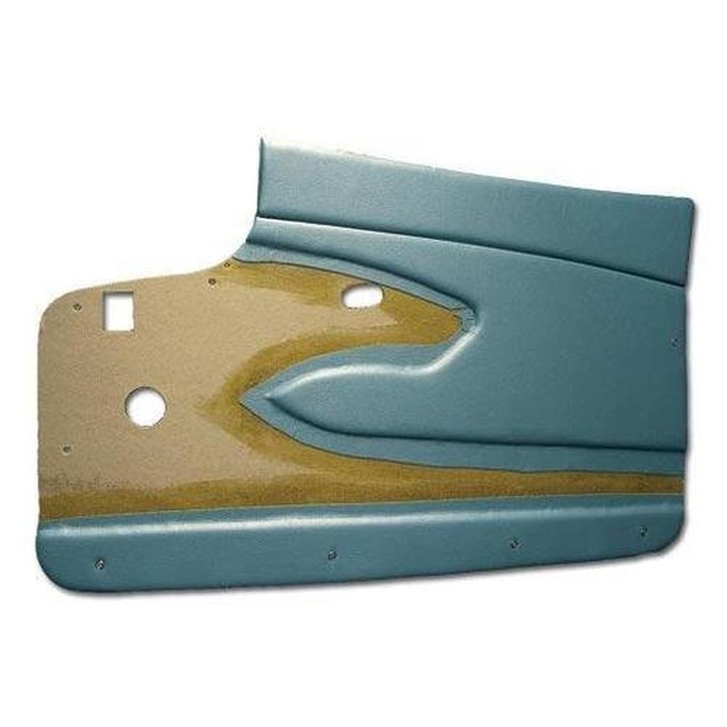 Corvette Door Panels. Blue Metal Support: 1959