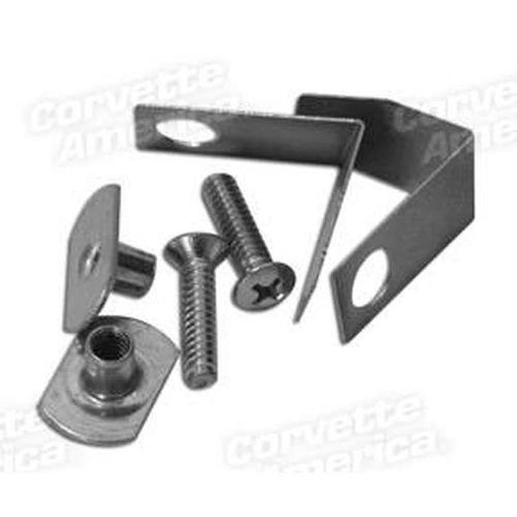 Corvette Door End Cap Mount & Weatherstrip Retainer. 58L: 1958-1960