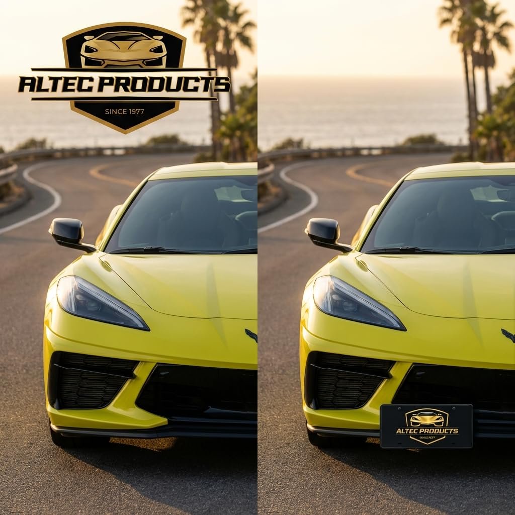 C8 Corvette Stingray Show-N-Go Front License Plate Frame - Motorized : C8 Base Only