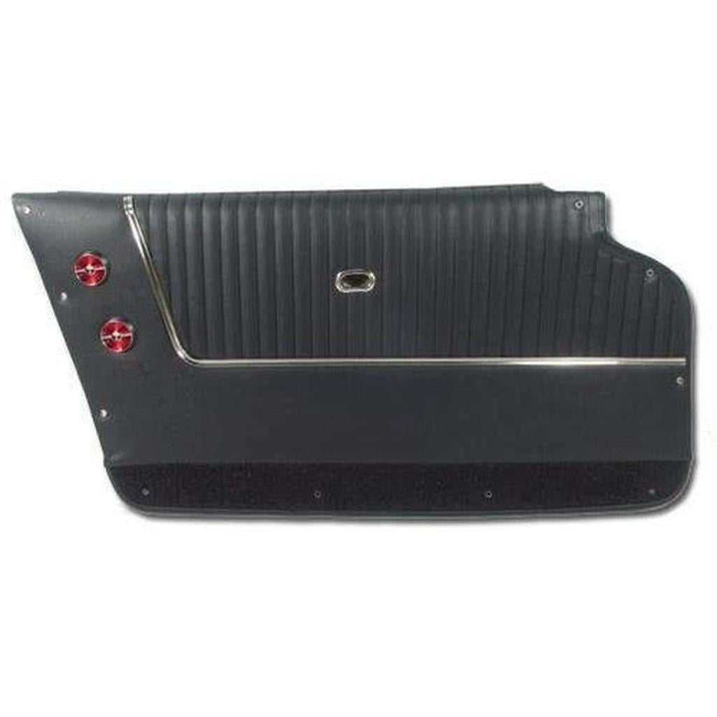 Corvette Door Panels. Dark Blue - Coupe - With Trim: 1963-1964