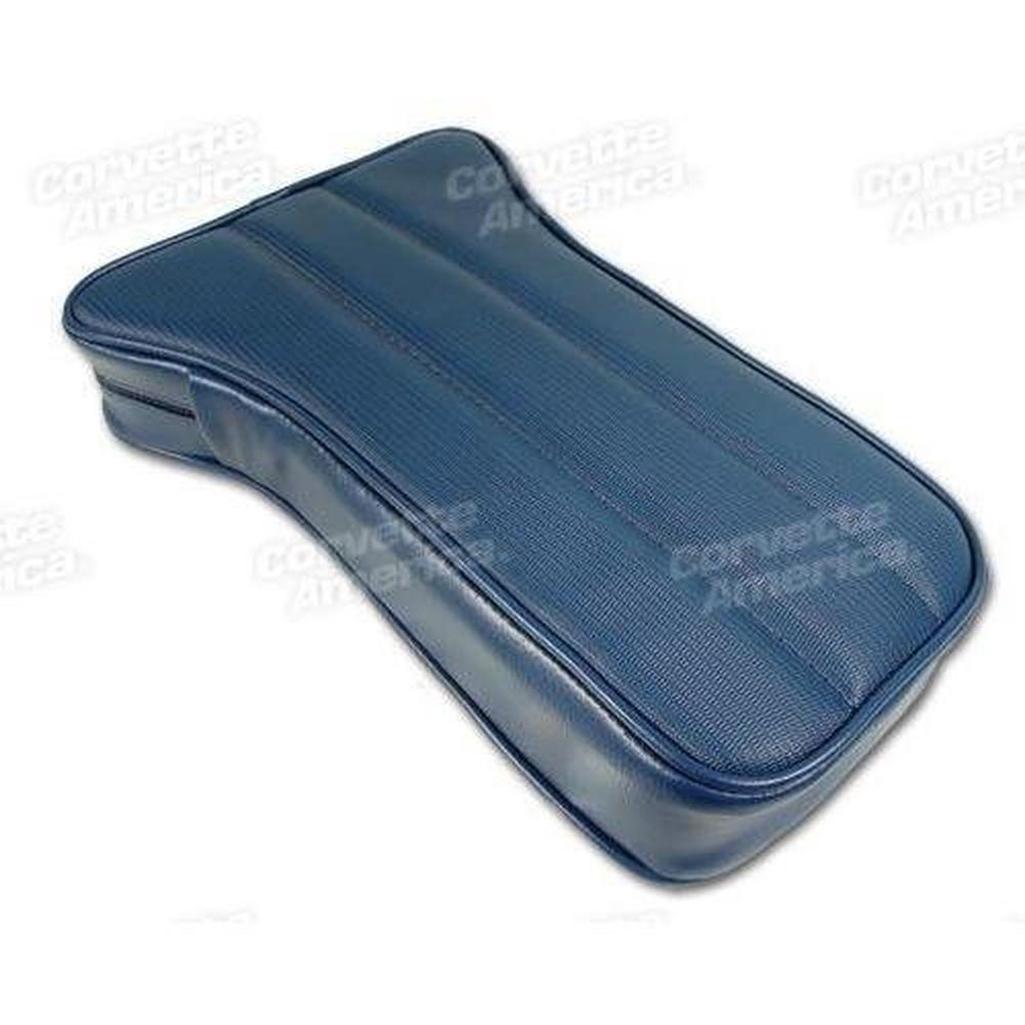Corvette Center Armrest. Royal Blue Vinyl: 1971-1972