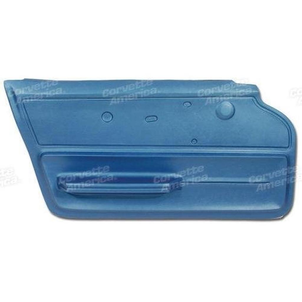 Corvette Door Panel. Bright Blue Coupe With Felt LH: 1967