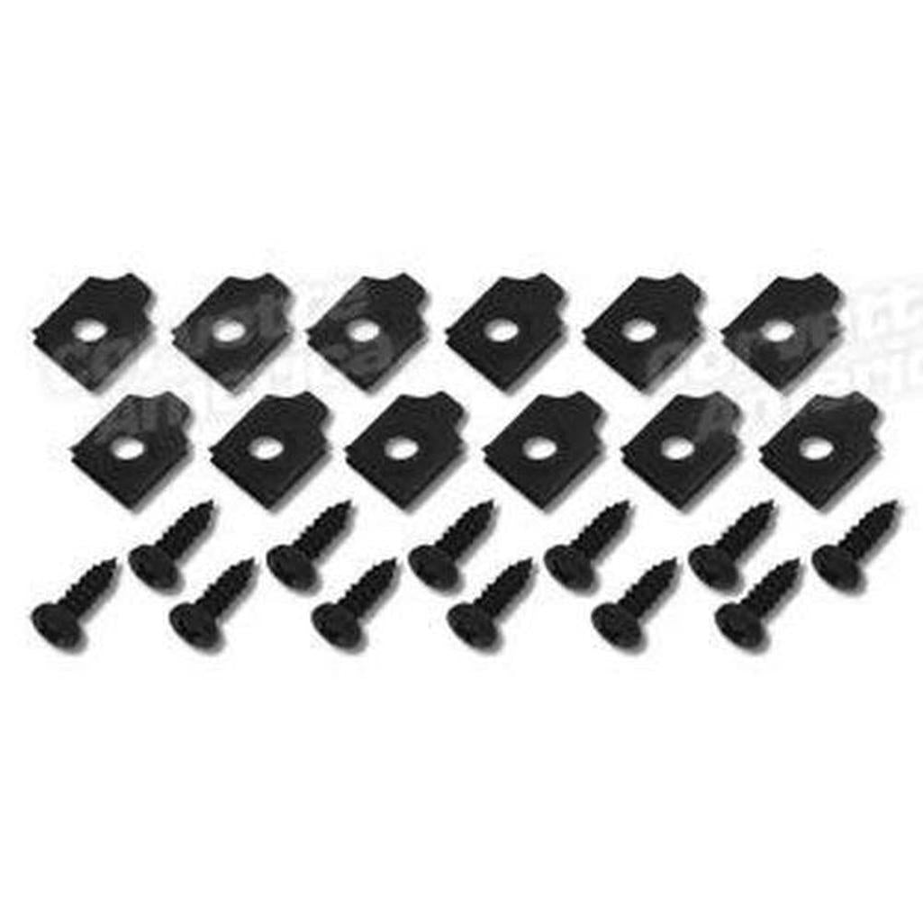 Corvette Door Access Plate Mount Kit.: 1963-1965
