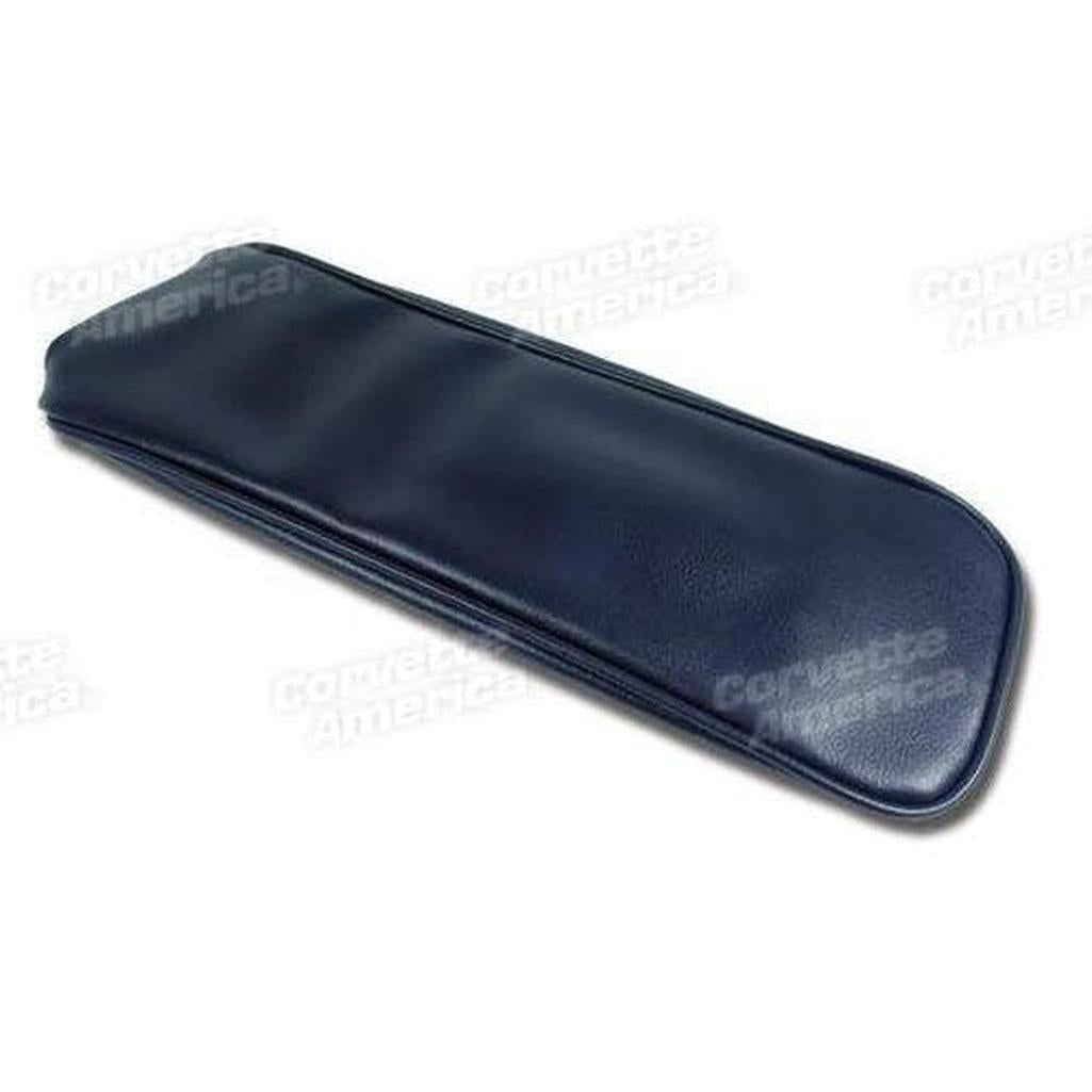 Corvette Center Armrest Cover. Dark Blue Vinyl: 1966