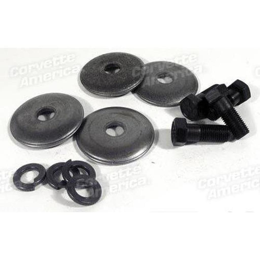 Corvette Lower A-Arm Bushing Retainer Bolts & Lockwashers. 12 Piece Set: 1963-1982