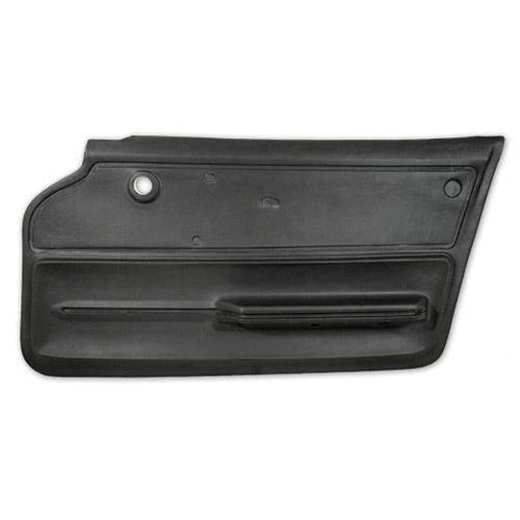 Corvette Door Panel. Black Coupe With Felt RH: 1965-1966