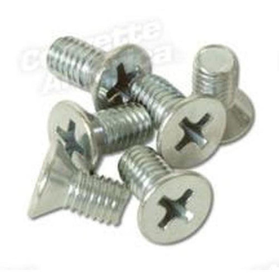 Corvette Door Lock Pivot Plate Screws. 6 Piece: 1956-1962