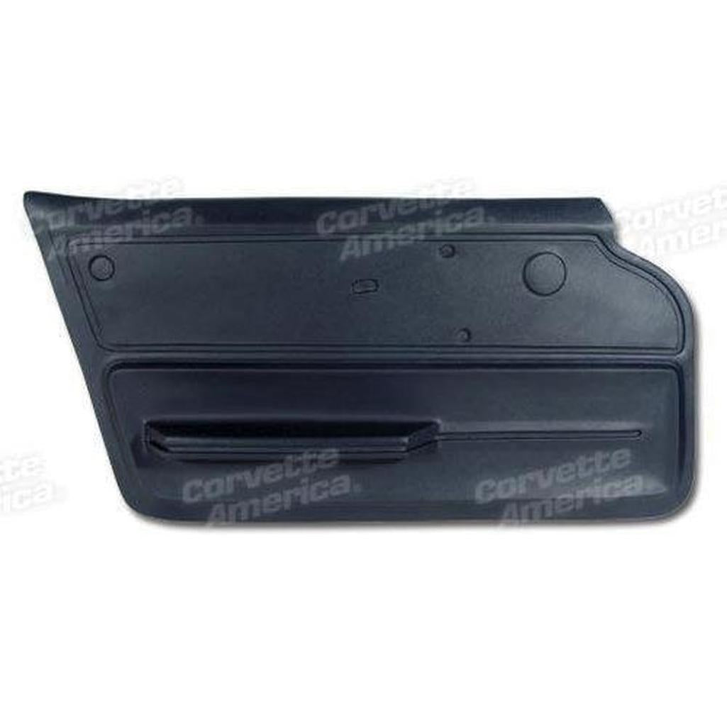 Corvette Door Panel. Dark Blue Convertible With Felt LH: 1966
